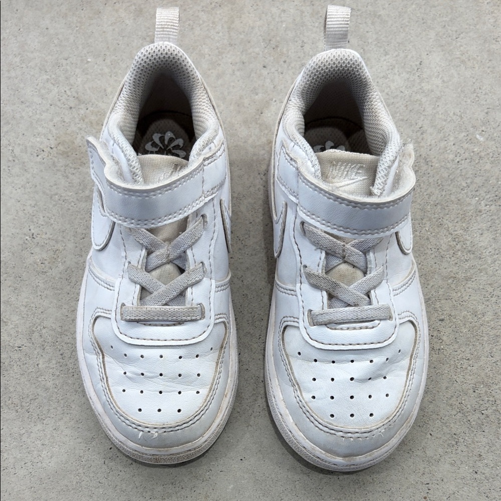 Nike White Kids Sneakers with Velcro